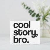 DIE URSPRÜNGLICHE COOL-STORNIERE BRO POSTKARTE (Stehend Vorderseite)