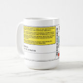 Die ursprüngliche Kaffee-Verordnungs-Tasse -15 Kaffeetasse (Vorderseite Links)