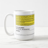 Die ursprüngliche Kaffee-Verordnungs-Tasse -15 Kaffeetasse (Links)