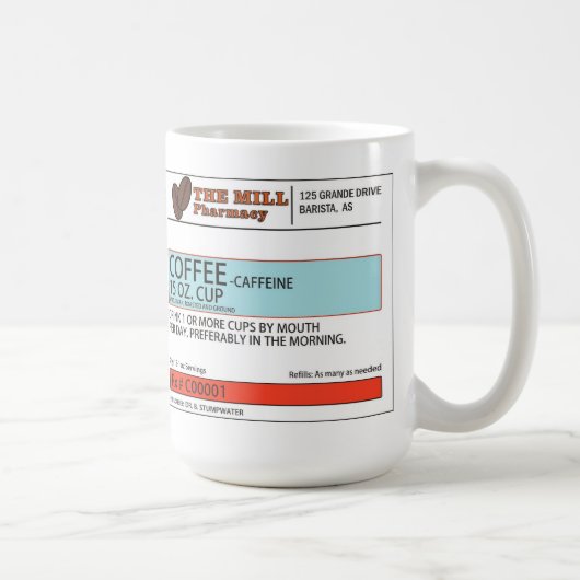 Die ursprüngliche Kaffee-Verordnungs-Tasse -15 Kaffeetasse (Rechts)