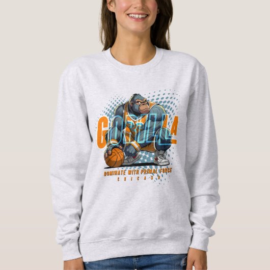 Die ursprüngliche Kraft von Basketball | Damen Sweatshirt (Vorderseite)