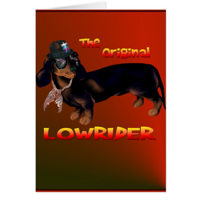Die ursprüngliche Lowrider-Karte (Vorne)