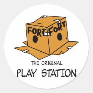 Die ursprüngliche Play-Station Runder Aufkleber