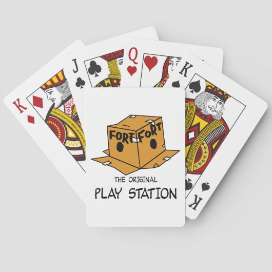 Die ursprüngliche Play-Station Spielkarten (Rückseite)
