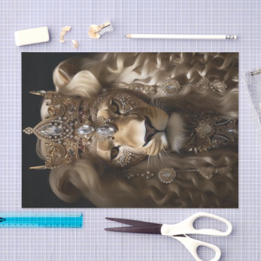 Die ursprüngliche QUEEN des Dschungels Seidenpapier (Handwerk)