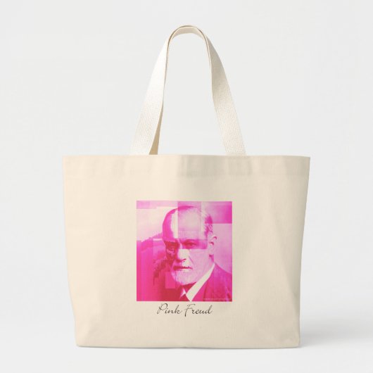 Die ursprüngliche rosa Freud-Tasche Jumbo Stoffbeutel (Vorne)