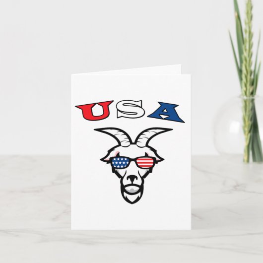 Die ursprüngliche US-Ziege Karte (Vorderseite)
