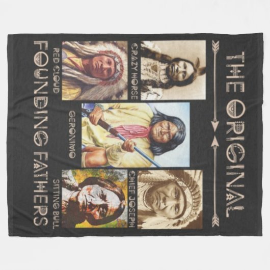 DIE URSPRÜNGLICHEN GRÜNDUNGSVATER FLEECEDECKE (Vorderseite (Horizontal))