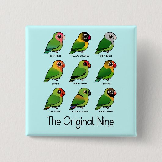 Die ursprünglichen neun button (Vorderseite)