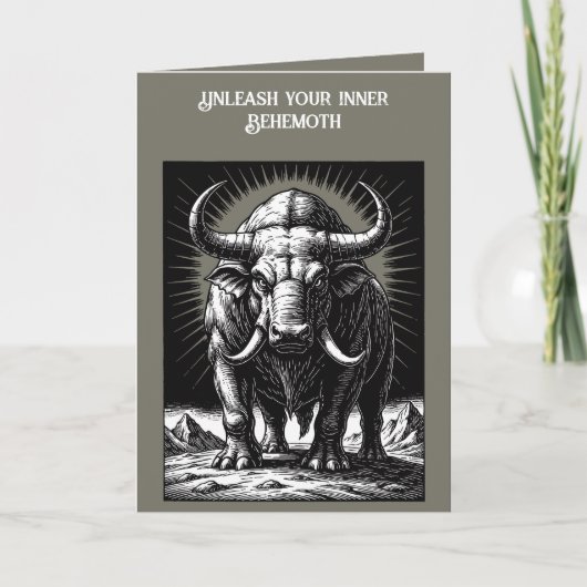 Die Urzeitbestie Behemoth Karte (Vorderseite)