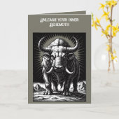 Die Urzeitbestie Behemoth Karte (Gelbe Blume)
