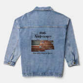 Die US 250-Jahres-Feier Jeansjacke (Rückseite)