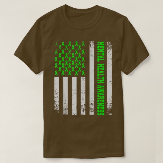 Die US-amerikanische Flagge, das Bewusstsein für p T-Shirt (Design vorne)