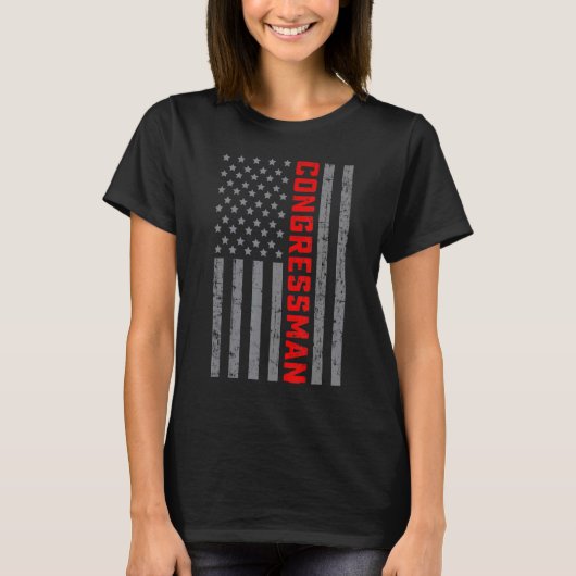 Die US-Fahne unter amerikanischer Flagge für Männe T-Shirt (Vorderseite)