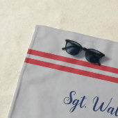 Die US Feather Flag Vergessen Sie nie die Erinneru Strandtuch (Beispiel)