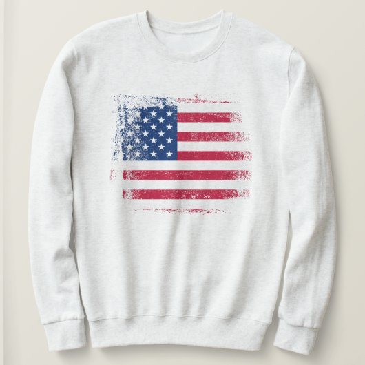 Die US-Flagge am 4. Juli US Flagge in Bedrängnis g Sweatshirt (Design vorne)