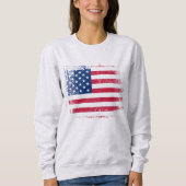 Die US-Flagge am 4. Juli US Flagge in Bedrängnis g Sweatshirt (Vorderseite)