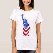 Die US-Flagge - Der grundlegende T - Shirt der Fra (Vorderseite)