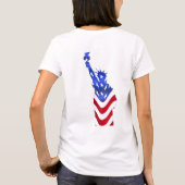 Die US-Flagge - Der grundlegende T - Shirt der Fra (Rückseite)