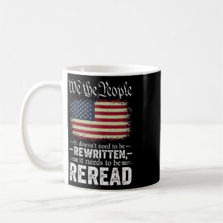 Die US-Flagge: Die Verfassung der USA muss neu gel Kaffeetasse