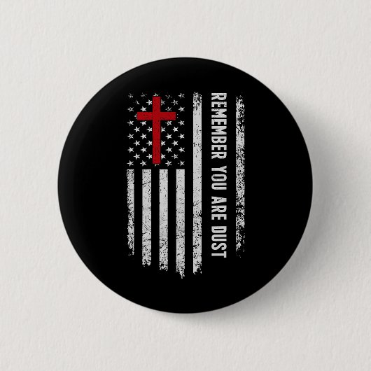 Die US-Flagge Kreuz Denken Sie daran, Sie sind Sta Button (Vorderseite)