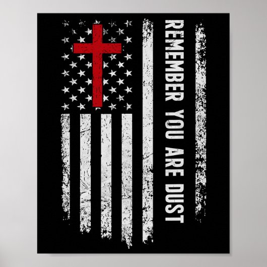 Die US-Flagge Kreuz Denken Sie daran, Sie sind Sta Poster (Vorne)