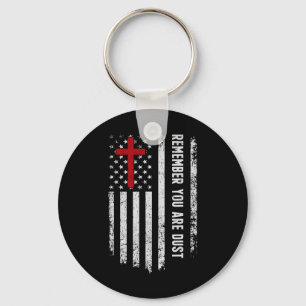 Die US-Flagge Kreuz Denken Sie daran, Sie sind Sta Schlüsselanhänger