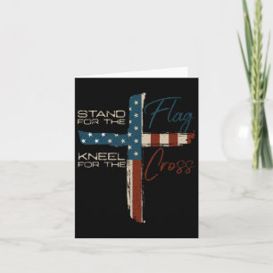 Die US-Flagge religiöses Zitat 4. Juli Christliche Karte