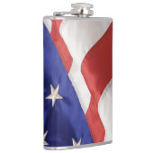 Die US-Flagge Vinyl Wrapped Flask, 8 oz. Flachmann (Rechts)