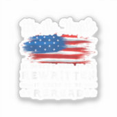 Die US-Flaggenverfassung der USA muss neu gelesen Aufkleber (Vorderseite)