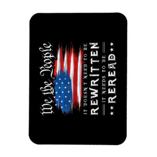 Die US-Flaggenverfassung der USA muss neu gelesen  Magnet