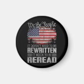 Die US-Flaggenverfassung der USA muss neu gelesen Magnet (Vorne)