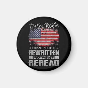 Die US-Flaggenverfassung der USA muss neu gelesen  Magnet