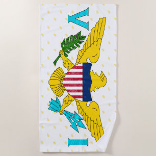 Die US-Jungferninseln-Badetuch Strandtuch