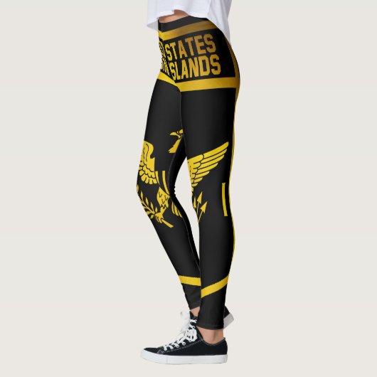 Die US-Jungferninseln-Emblem Leggings (Links)