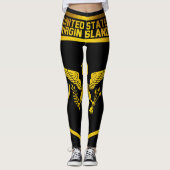 Die US-Jungferninseln-Emblem Leggings (Vorderseite)