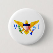 DIE US-JUNGFERNINSELN-FLAGGE BUTTON (Vorderseite)
