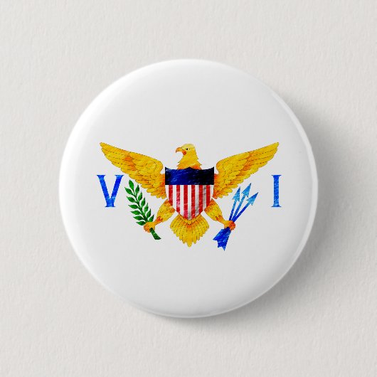 DIE US-JUNGFERNINSELN-FLAGGE BUTTON (Vorderseite)