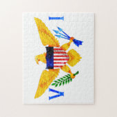 DIE US-JUNGFERNINSELN-FLAGGE PUZZLE (Vertikal)