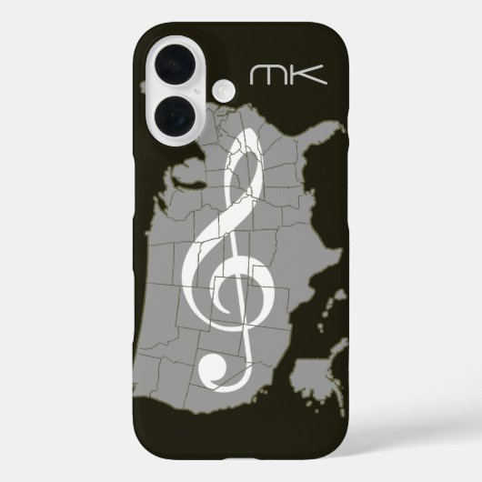 Die US-Karte mit einem dreieckigen Klaps Case-Mate iPhone Hülle (Rückseite)