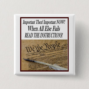 DIE US-KONSTITUTION LAS DIE ANWEISUNGEN BUTTON