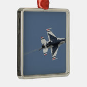 Die US-Luftwaffe Thunderbird Silbernes Ornament (Rechts)