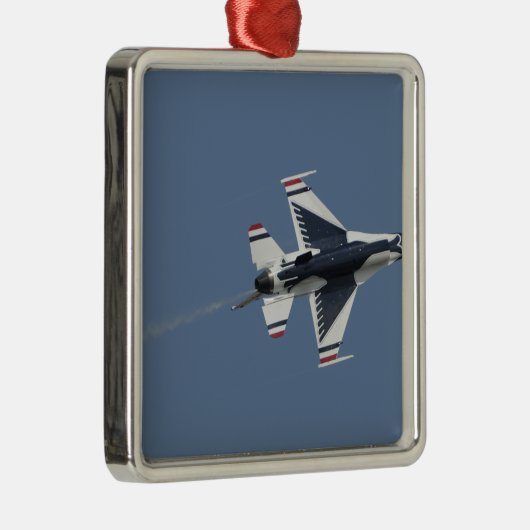 Die US-Luftwaffe Thunderbird Silbernes Ornament (Rechts)