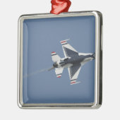 Die US-Luftwaffe Thunderbird Silbernes Ornament (Links)