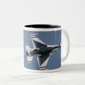 Die US-Luftwaffe Thunderbird Zweifarbige Tasse (VorderseiteRechts)