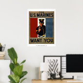 Die US-Marineinfanterie Wollte Sie Poster (Heimbüro)