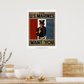 Die US-Marineinfanterie Wollte Sie Poster (Küche)