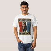 Die US-Marineinfanterie Wollte Sie T-Shirt (Vorne ganz)