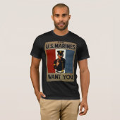 Die US-Marineinfanterie Wollte Sie T-Shirt (Vorne ganz)