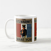 Die US-Marines wollen dich Kaffeetasse (Links)